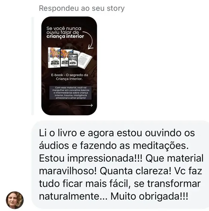 Captura original del testimonio, en portugués