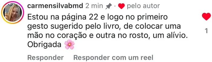 Captura original del testimonio, en portugués